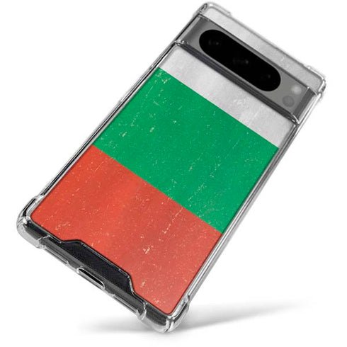 Bulgarian Flag Distressed Google Pixel 8 Pro Clear Case